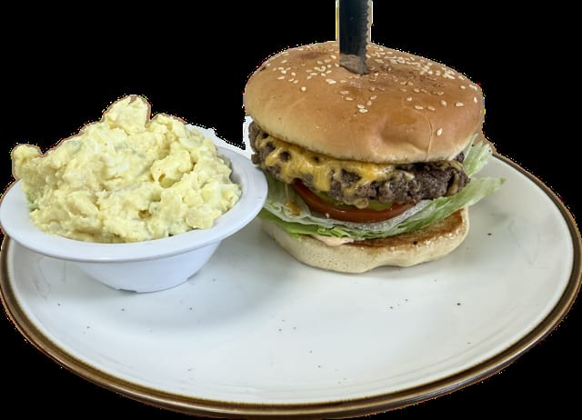 Café Cheese Burger.