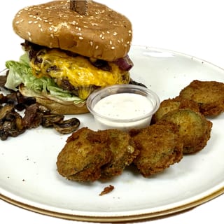 Mushroom & Onions Burger