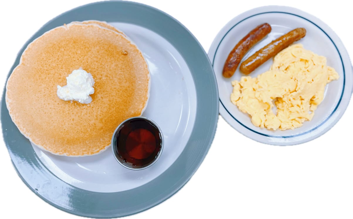 2 pcs Pancakes Combo.
