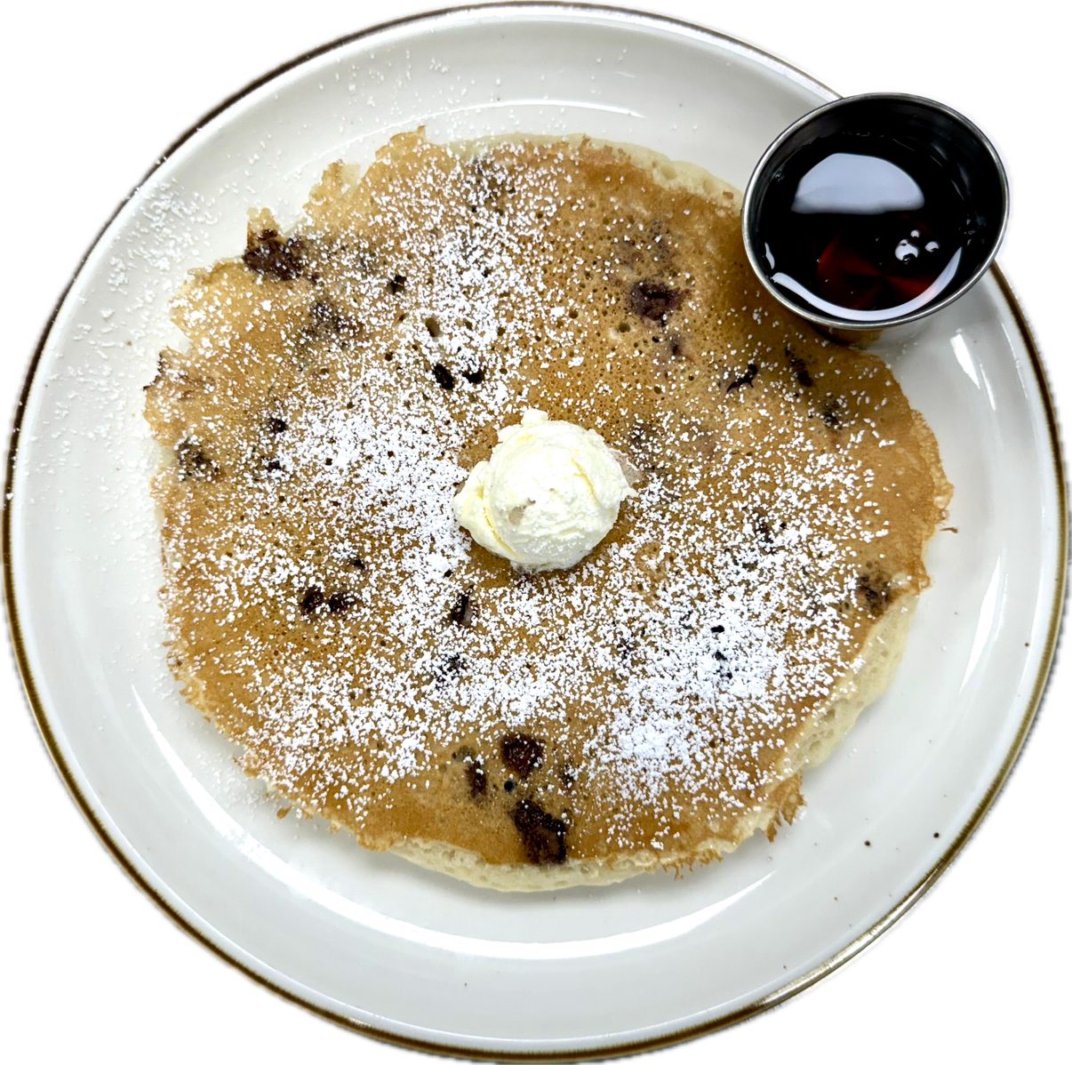 2 pcs Chocolate Pancakes.