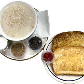 Oatmeal And Toast OR Grits And Toast