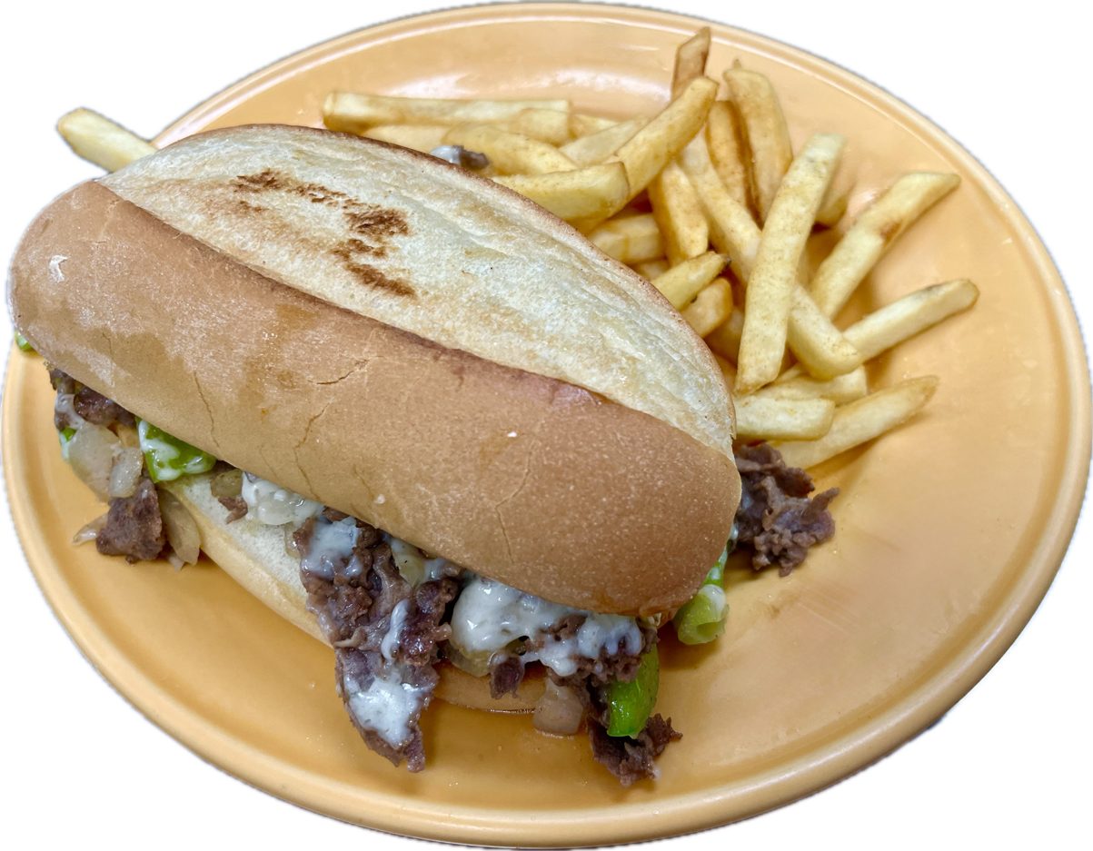 Philly Cheese Steak Sandwich.