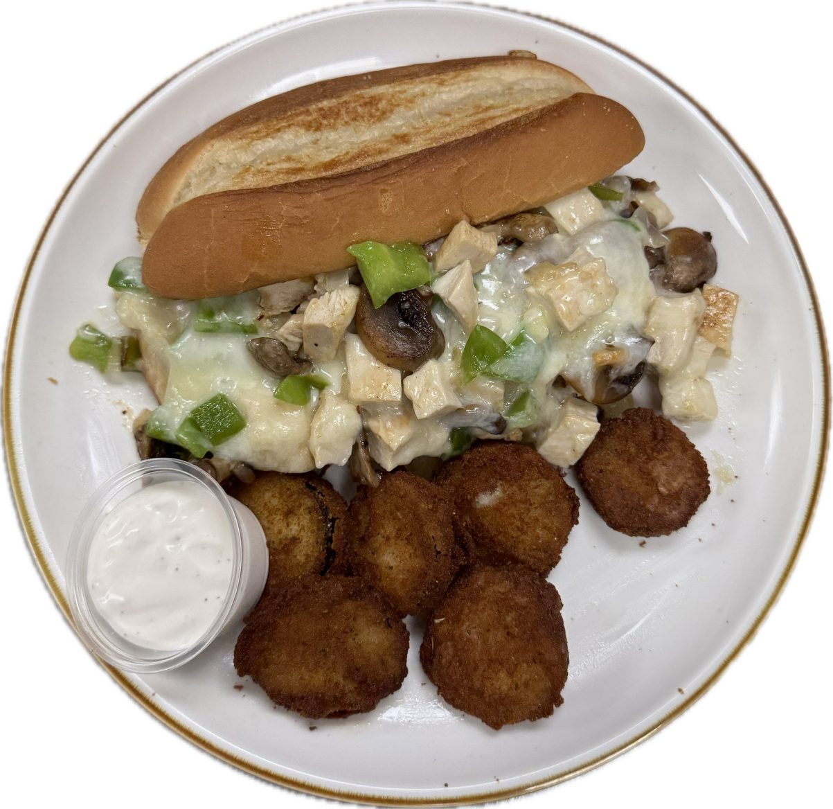 Chicken Philly Sandwich.