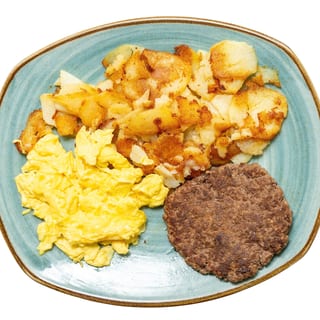 Beef Patty Combo Plate